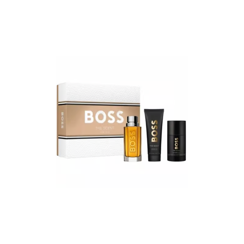 Hugo Boss The Scent For Him Eau De Toilette Spray 100ml Set 3 Pieces