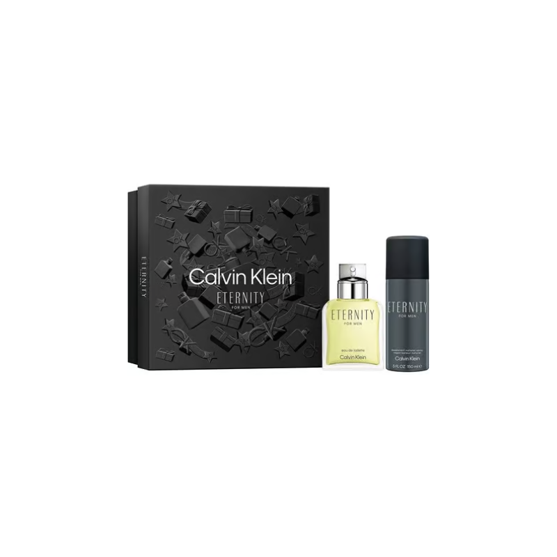 CK Eternity Men Gift Set - 50ml Eau de Toilette Spray 100ml Shower Gel