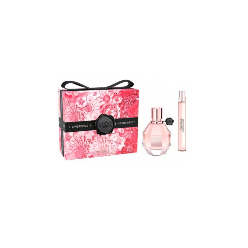 Viktor & Rolf Flowerbomb Eau De Parfum Spray 50ml + Eau De Parfum Spray 10ml Set