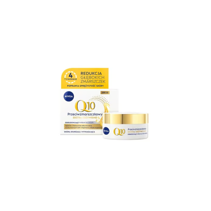 Nivea Q10 Anti-Wrinkle Rebuilding Nourishing Cream For Mature And Demanding Skin Day Spf 15 50ml