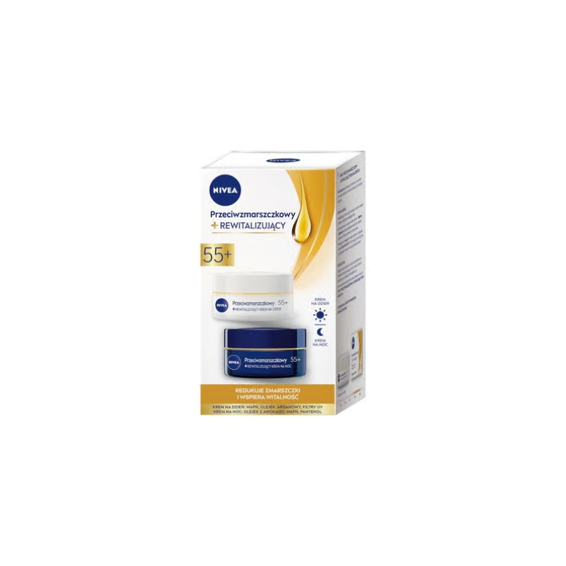 Nivea Anti-Wrinkle + Contouring Night Cream 55+ 50ml And Day Cream 55+ 50ml