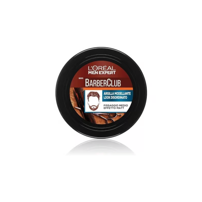 L'Oreal Paris Barber Club Modeling Clay - 75 Ml For A Messy Look
