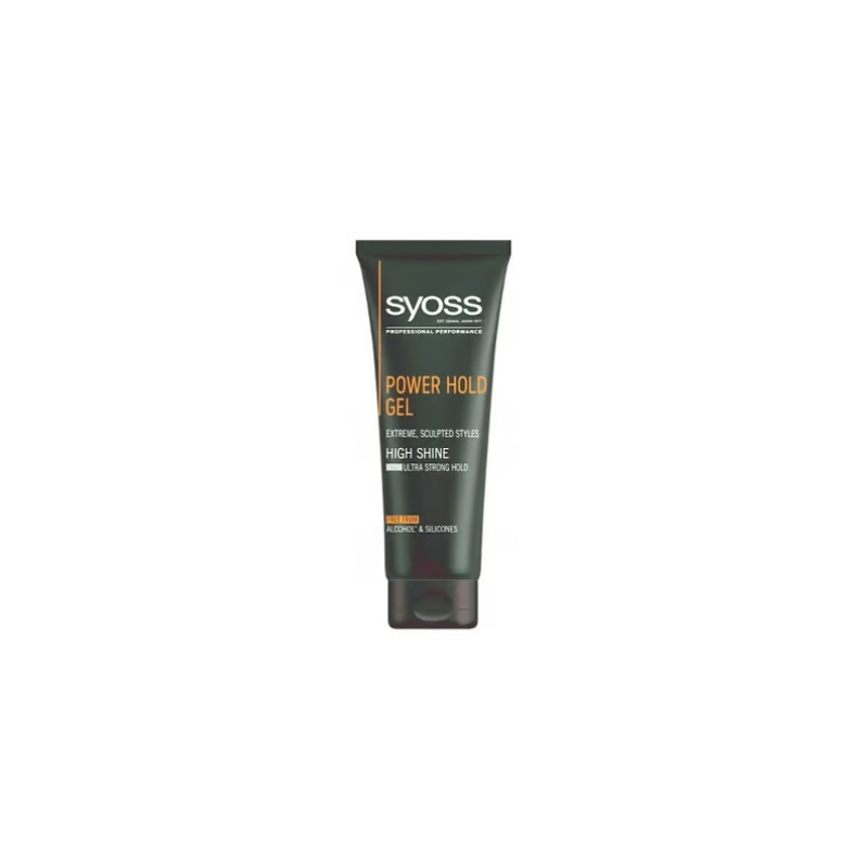 Syoss Men Power Hold Gel Mega Strong 250ml - Strong Hold Hair Gel For Men