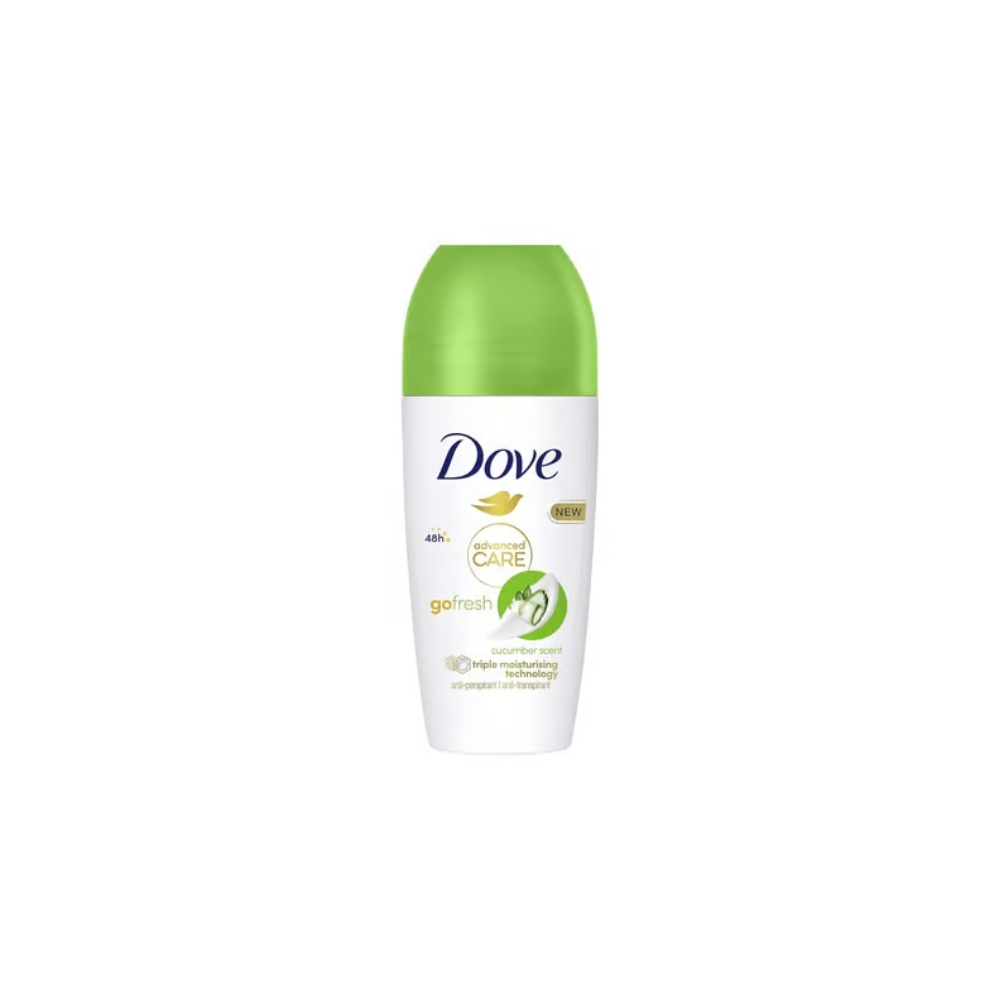 Dove Roll On Advanced Care Cucumber and Green Tea Air Freshener Antiperspirant 48 Hour Protection Deodorant for Men and Women 50ml