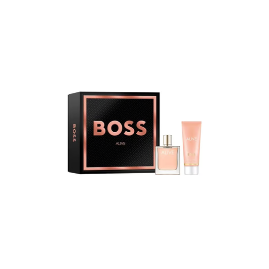Hugo Boss Alive Eau De Parfum Spray 50ml And Body Lotion 75ml Set