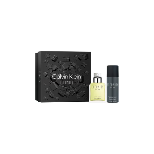 CK Eternity Men Gift Set - 50ml Eau de Toilette Spray 100ml Shower Gel