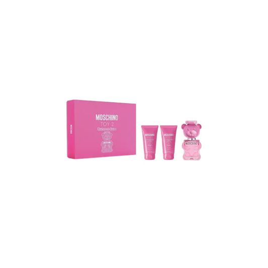 Moschino Toy 2 Bubble Gum Set - 50ml Edt Spray, 50ml Body Lotion, 50ml Shower Gel