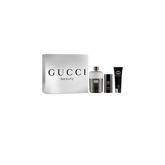 Gucci Guilty Pour Homme Set Eau De Toilette, 90 Ml + Deodorant Stick, 75 Ml + Shower Gel, 50 Ml