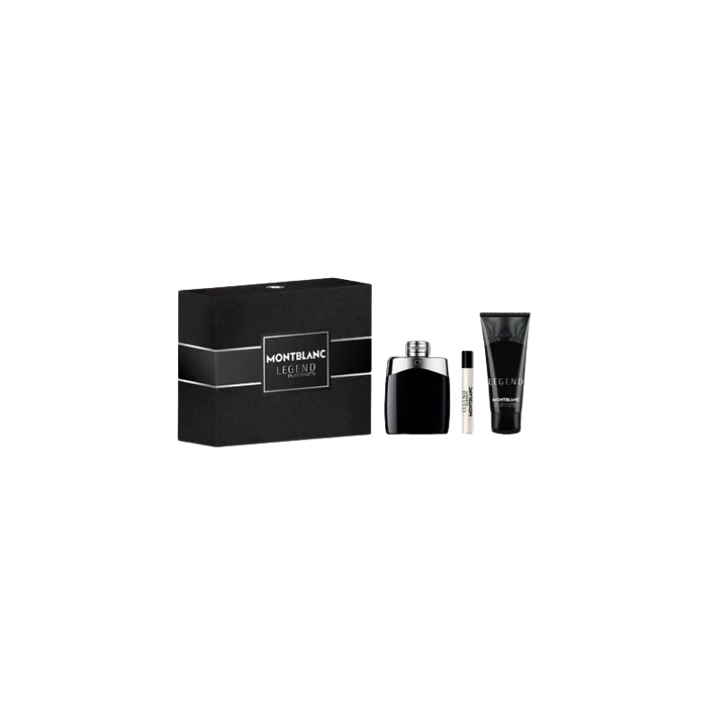 Mont Blanc Legend Set - Eau De Toilette Spray 100ml, Miniature Eau De Toilette 75ml, Shower Gel 100ml