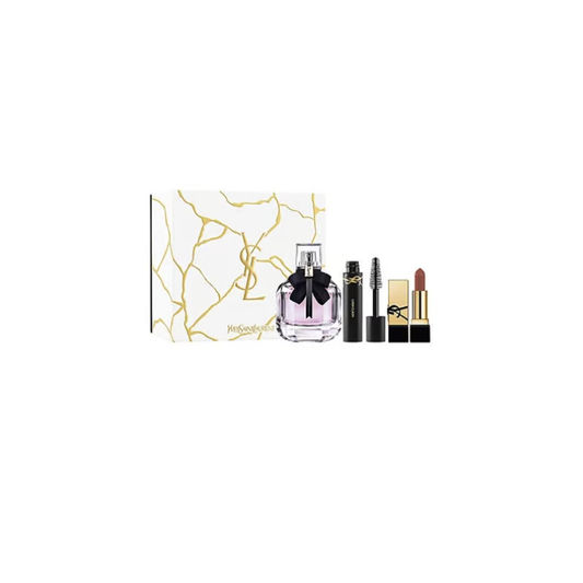 Yves Saint Laurent Mon Paris 3-Piece Gift Set for Women Eau de Parfum Spray 50ML Oz Lipstick Mascara