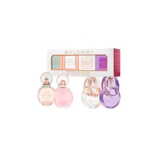 Bulgari Coffret Set: Rose Goldea Blossom Delight Eau De Parfum + Eau De Toilette + Omnia Crystalline Eau De Toilette + Omnia Amethyste Eau De Toilette - 4 X 5ml