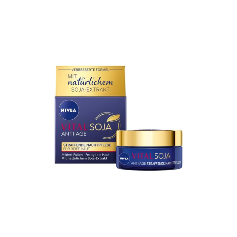 Nivea Vital Soy Anti-Age Firming Night Cream 50ml Moisturiser with Natural Ingredients
