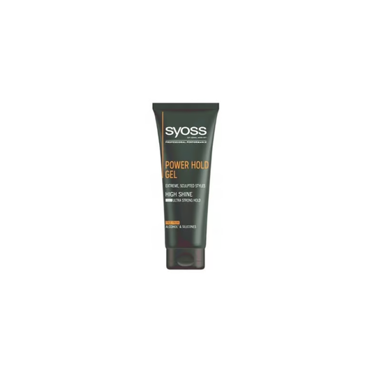 Syoss Men Power Hold Gel Mega Strong 250ml - Strong Hold Hair Gel For Men