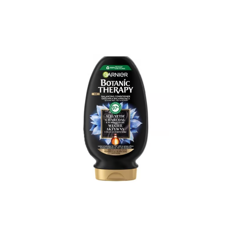 Garnier Botanic Therapy Balancing Conditioner For Oily Hair And Dry Scalp With Active Charcoal And Black Seed Oil 200ml