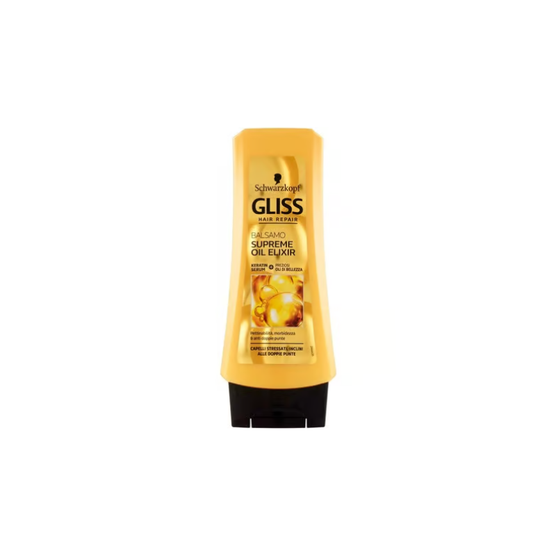 Schwarzkopf Gliss Supreme Oil Elixir Conditioner for Stressed and Prone Double Ended Hair 200ml