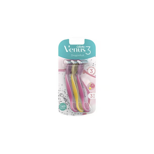 Gillette Venus 3 Dragonfruit Disposable Razors 3 Pack