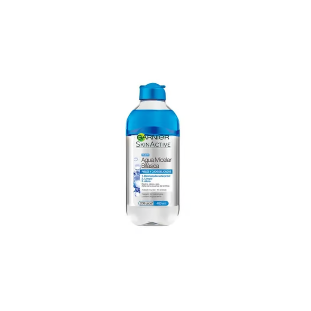 Garnier Skin Active Biphasic Micellar Water 400ml Gentle Cleansing For Sensitive Skin