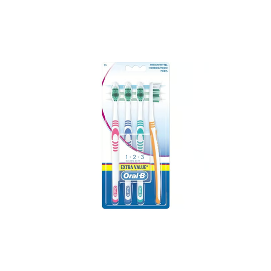 Oral-B SHINY CLEAN medium toothbrush 4-pack